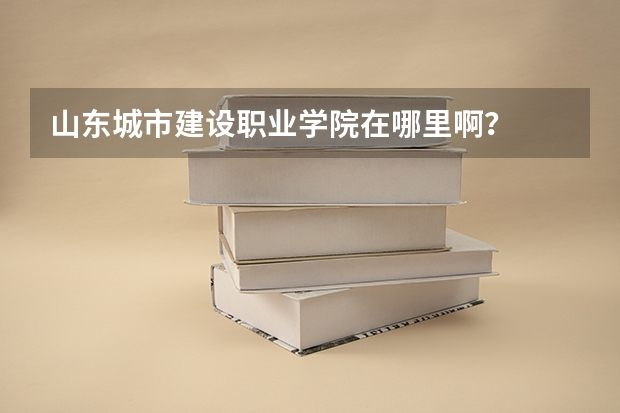 山东城市建设职业学院在哪里啊？