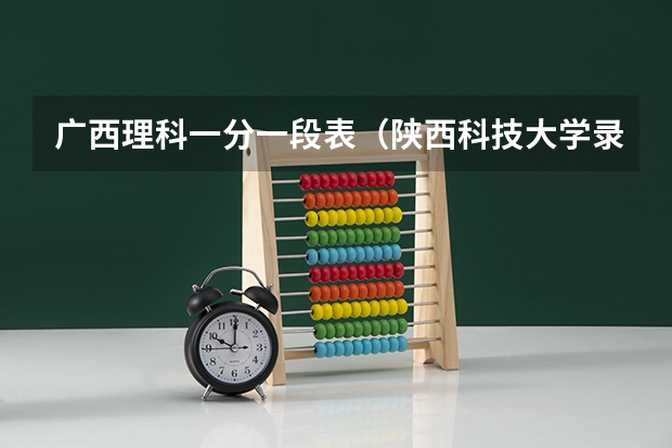广西理科一分一段表（陕西科技大学录取分数线）