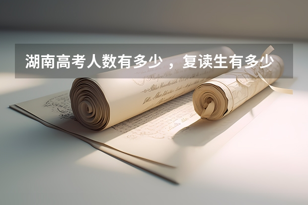 湖南高考人数有多少 ，复读生有多少，艺术生占多少