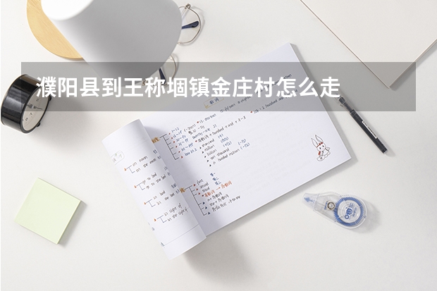 濮阳县到王称堌镇金庄村怎么走