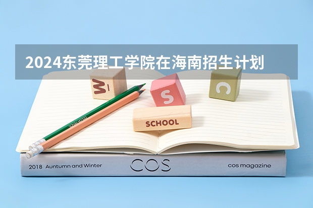 2024东莞理工学院在海南招生计划如何