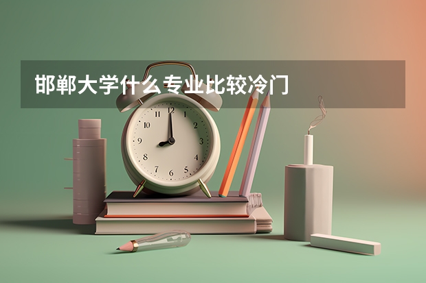 邯郸大学什么专业比较冷门