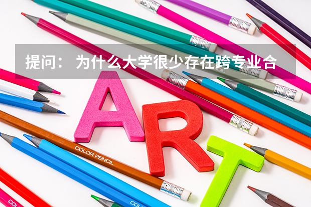 提问： 为什么大学很少存在跨专业合作小组解决复杂问题。