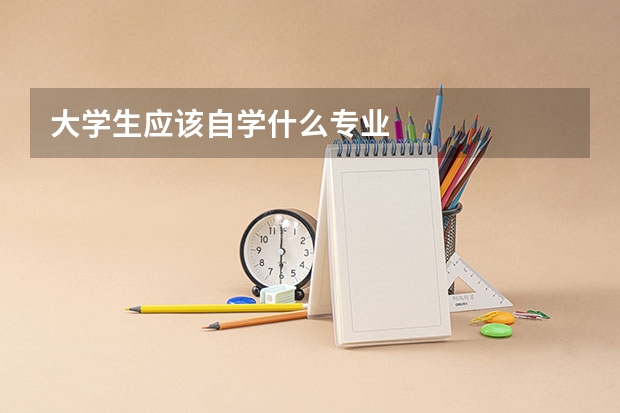 大学生应该自学什么专业