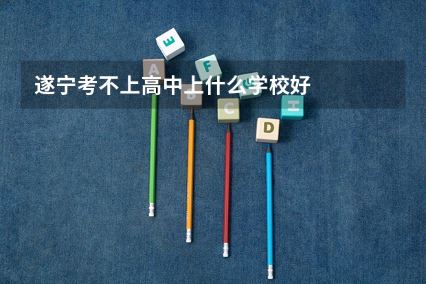 遂宁考不上高中上什么学校好