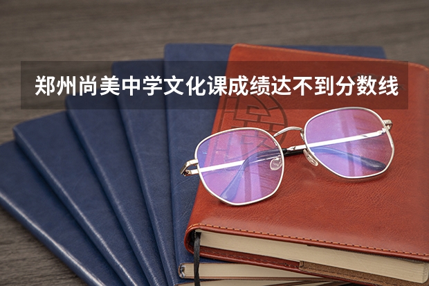 郑州尚美中学文化课成绩达不到分数线可以上吗