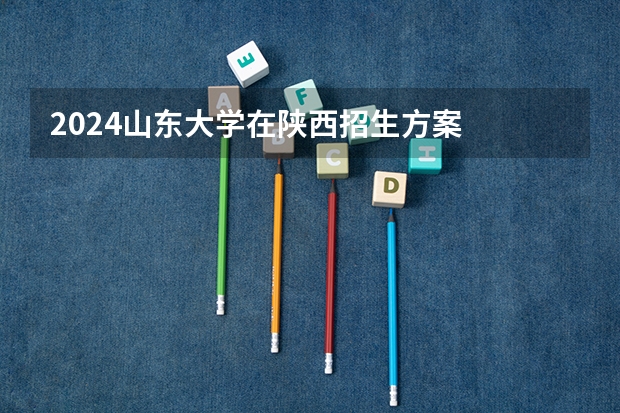 2024山东大学在陕西招生方案