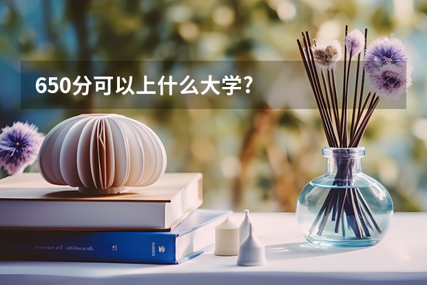 650分可以上什么大学?
