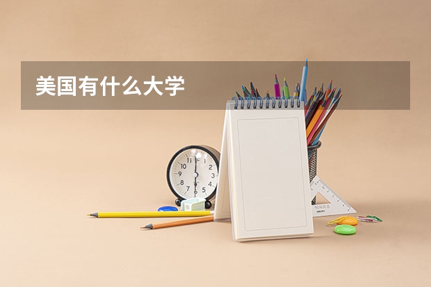 美国有什么大学