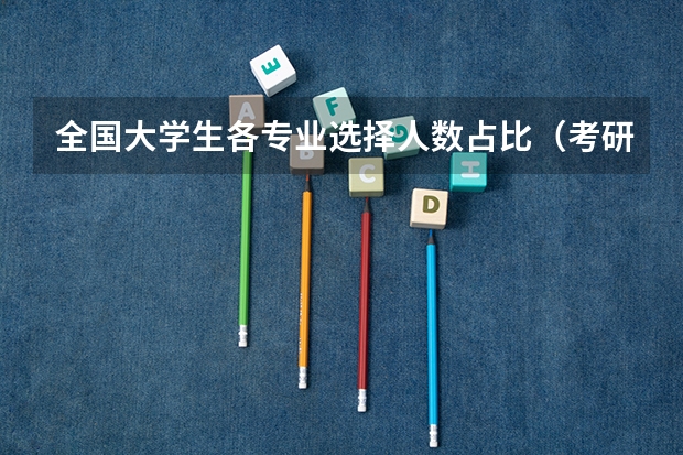 全国大学生各专业选择人数占比（考研调剂我的专业代码前两位是08 请问都有那些专业可以调剂）