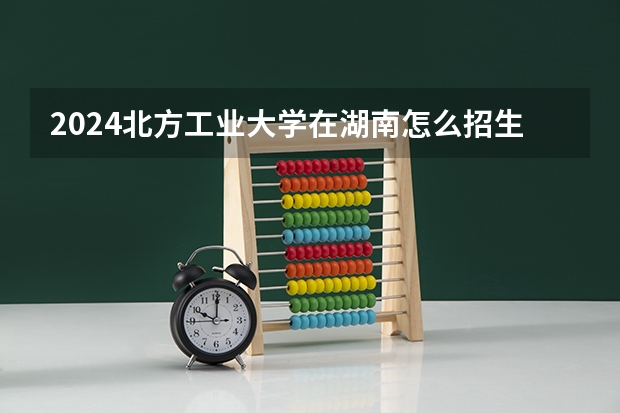 2024北方工业大学在湖南怎么招生的