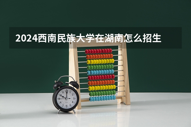 2024西南民族大学在湖南怎么招生的