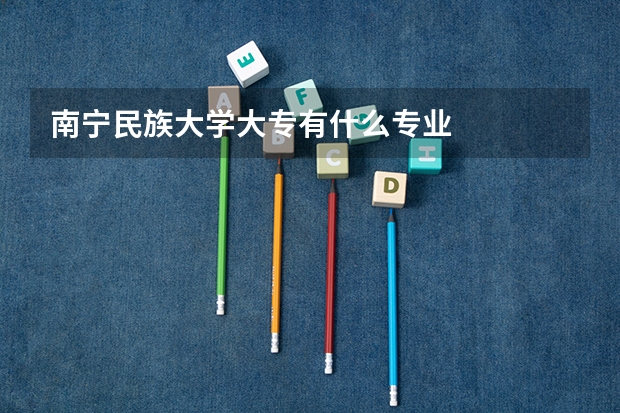 南宁民族大学大专有什么专业