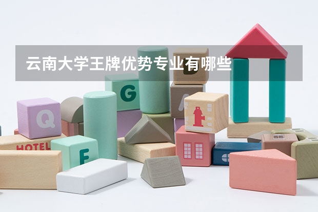云南大学王牌优势专业有哪些