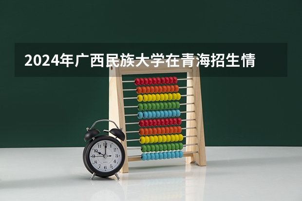 2024年广西民族大学在青海招生情况