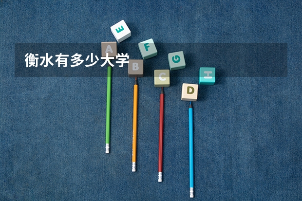衡水有多少大学
