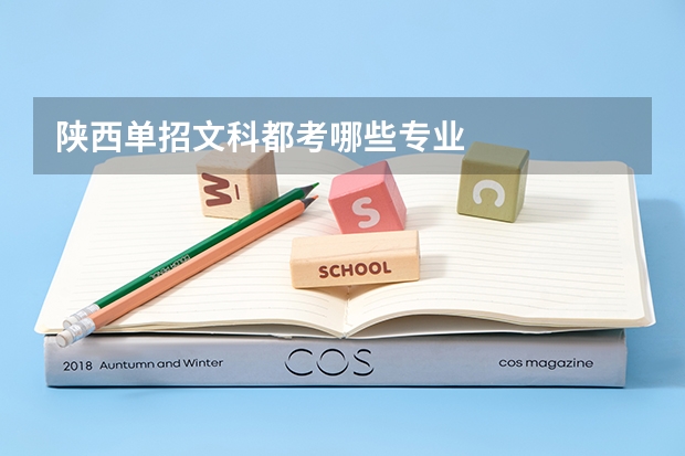 陕西单招文科都考哪些专业