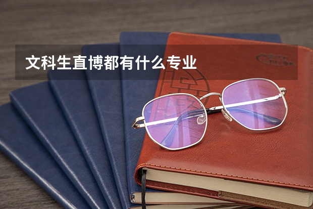 文科生直博都有什么专业