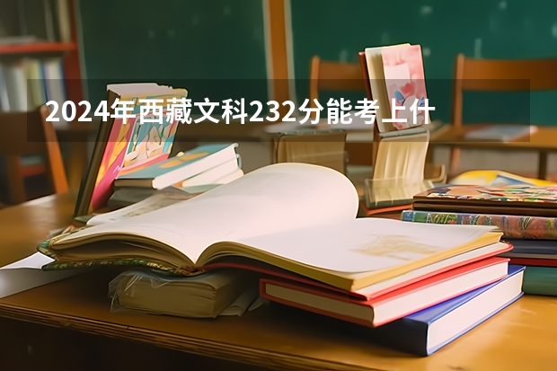 2024年西藏文科232分能考上什么大学？