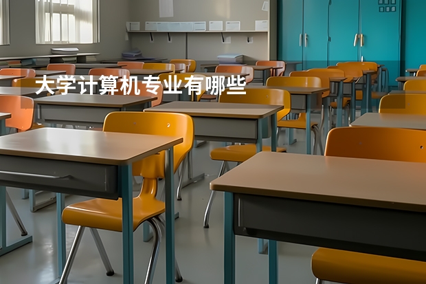 大学计算机专业有哪些