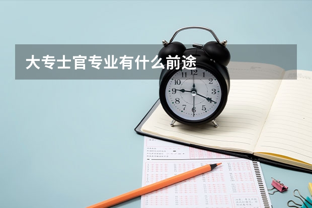 大专士官专业有什么前途