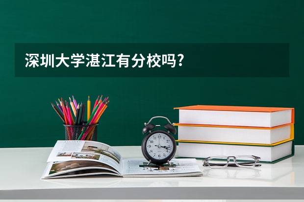 深圳大学湛江有分校吗?