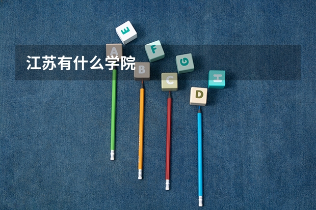 江苏有什么学院