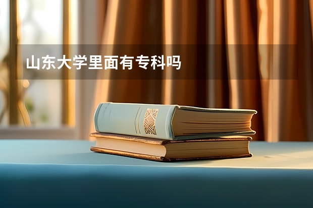 山东大学里面有专科吗