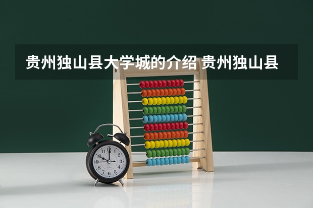 贵州独山县大学城的介绍 贵州独山县大学城的区位优势