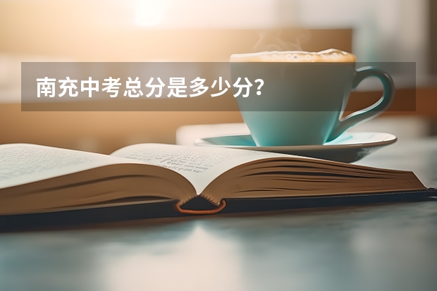 南充中考总分是多少分？