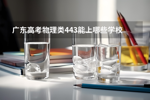 广东高考物理类443能上哪些学校