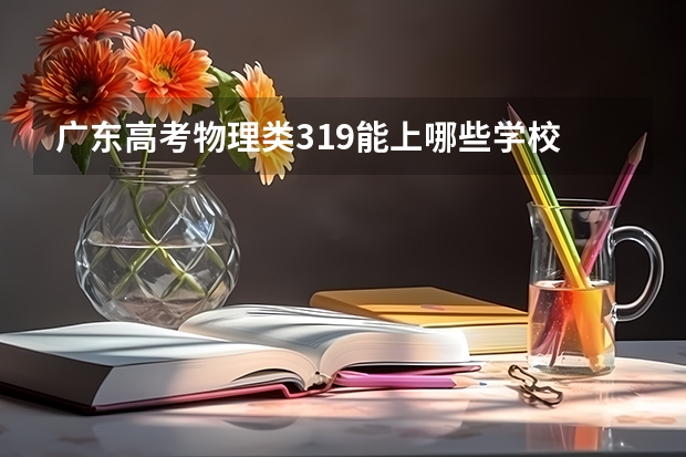 广东高考物理类319能上哪些学校