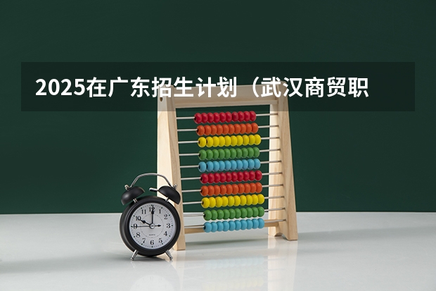 2025在广东招生计划（武汉商贸职业学院）
