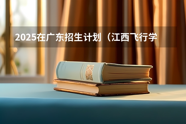 2025在广东招生计划（江西飞行学院）