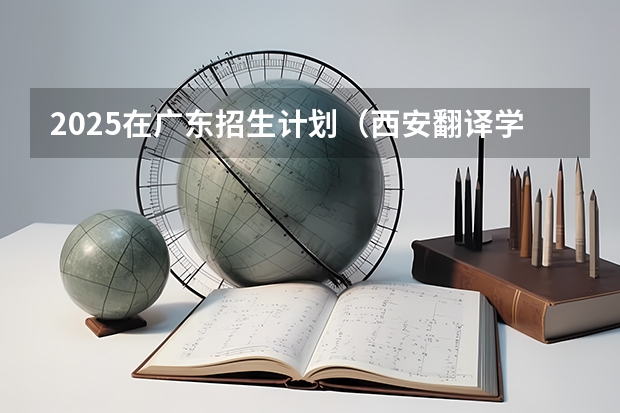 2025在广东招生计划（西安翻译学院）